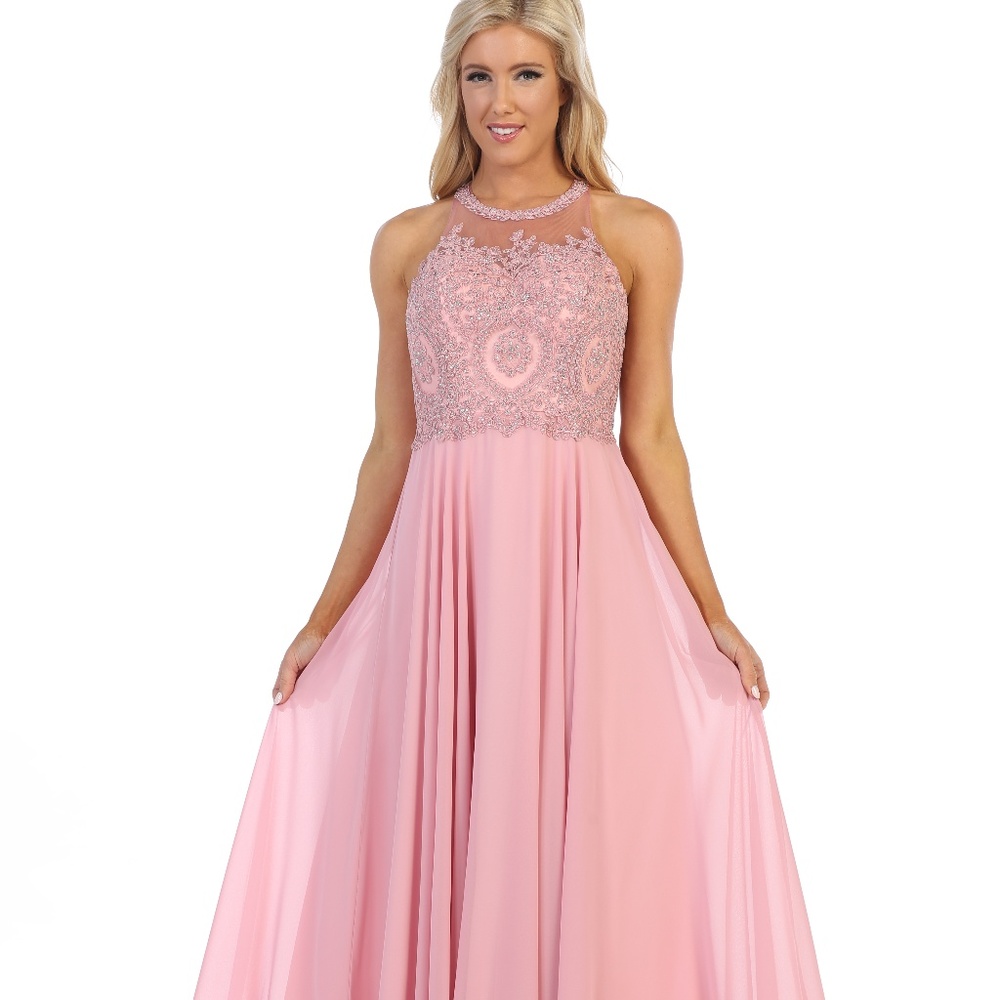 Mauve Prom Maxi Dress